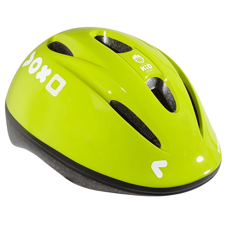 Casque velo vert noir