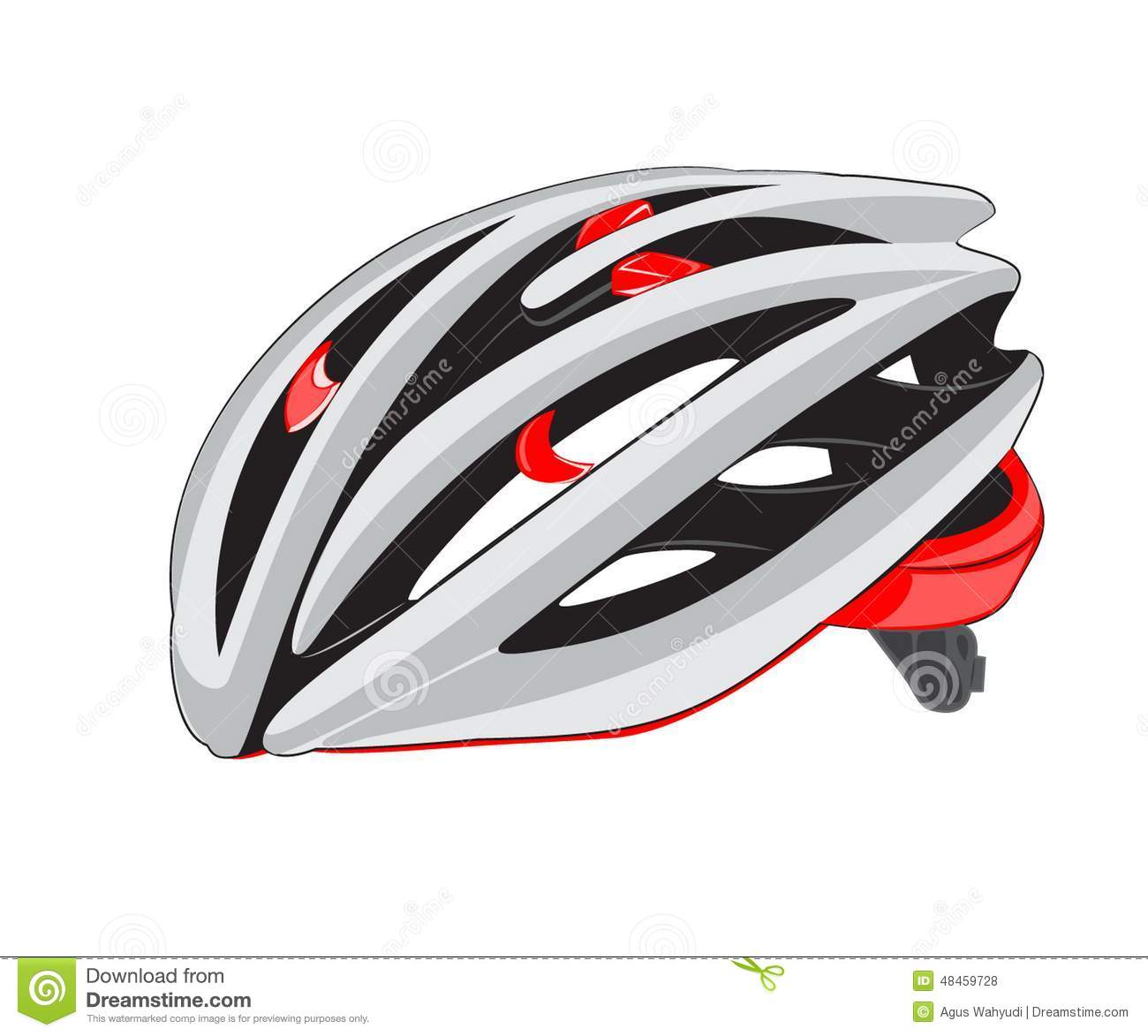 Dessin casque de vélo