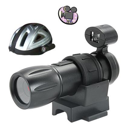 Camera sport sur casque velo