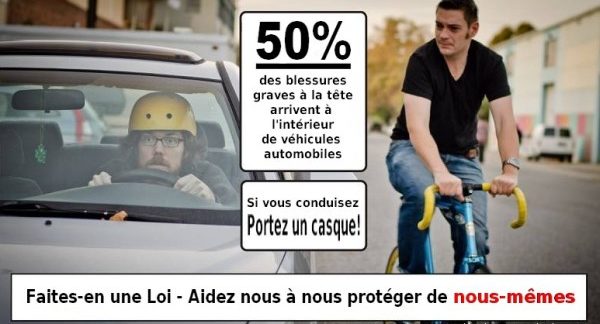 Loi port du casque vélo