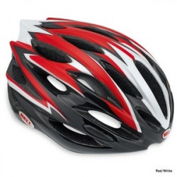 Casque vélo route noir et rouge