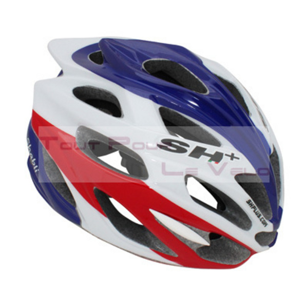Casque velo route rouge et blanc