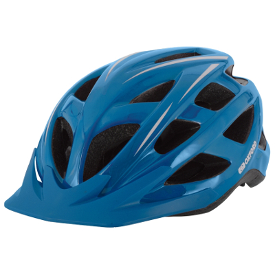 Casque de vélo bleu