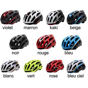Casque velo route noir et rose