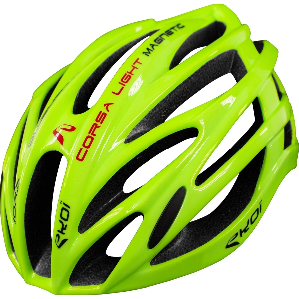 Casque de velo fluo