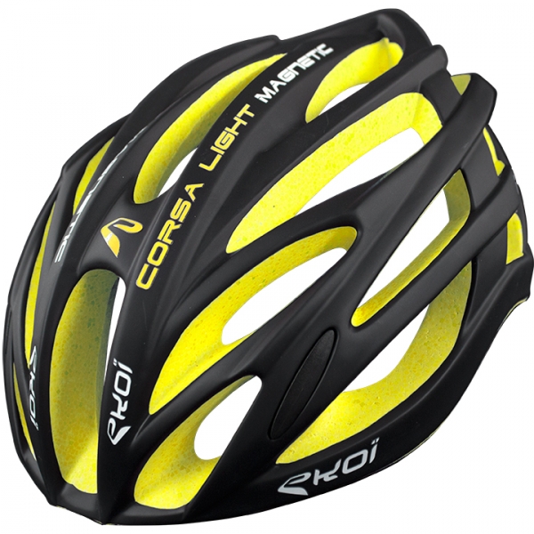 Casque de vélo jaune