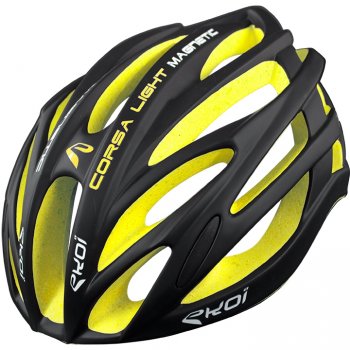Casque velo route jaune