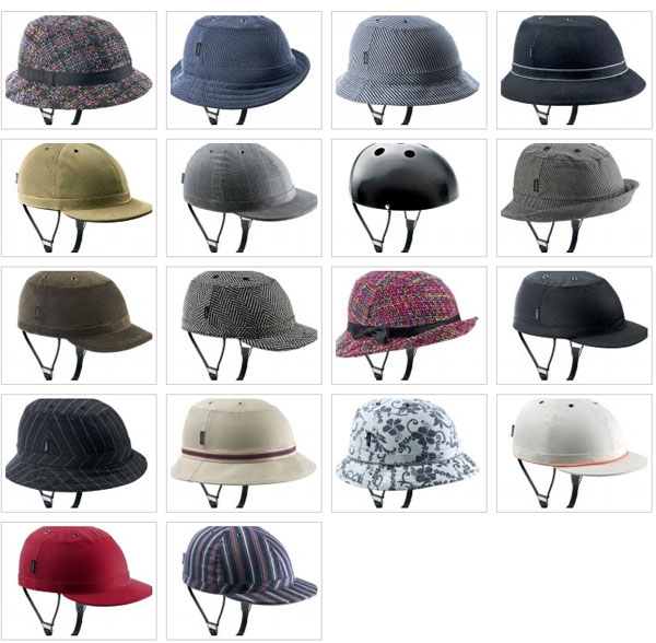 Chapeau casque de velo