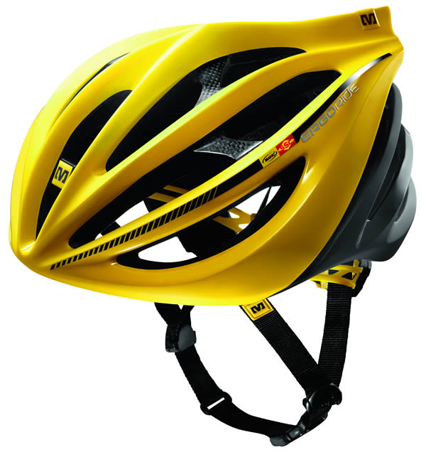 Casque de velo jaune