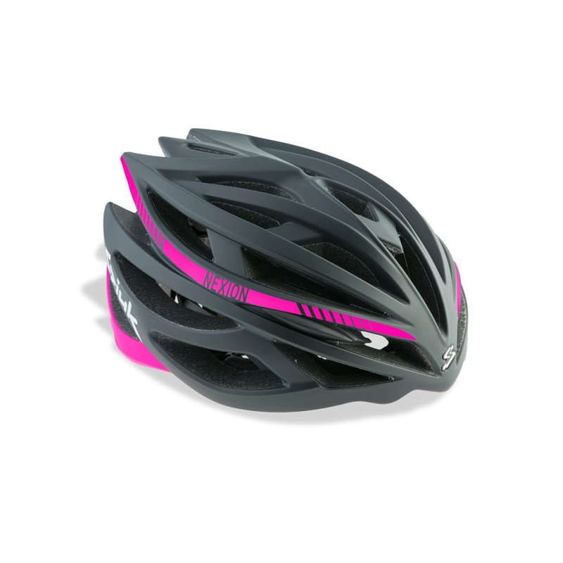 Casque velo noir et rose