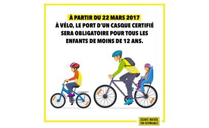 Casque pour velo loi