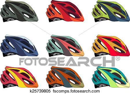 Casque vélo clipart