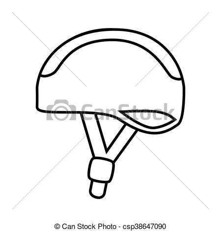 Casque à vélo dessin