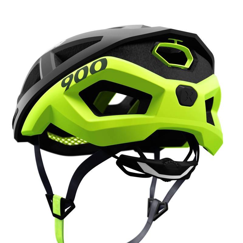 Casque velo enfant jaune et noir