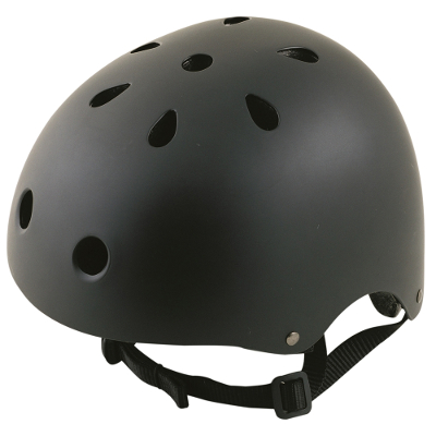 Casque velo enfant noir mat