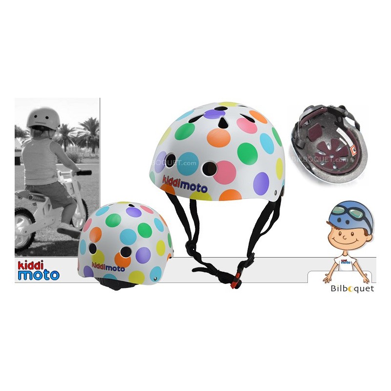 Casque vélo pois