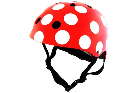 Casque vélo à pois