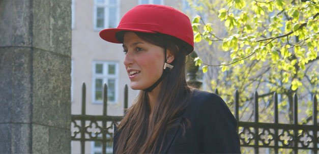 Casque velo forme chapeau