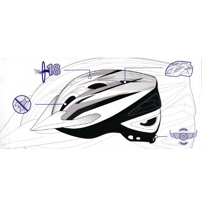 Casque velo fluorescent