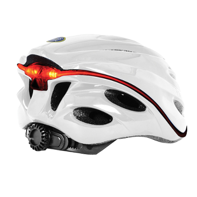 éclairage sur casque vélo