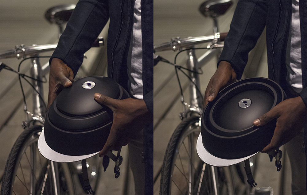 Casque vélo retractable
