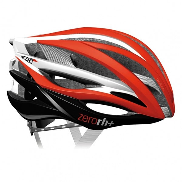 Casque vélo rouge blanc