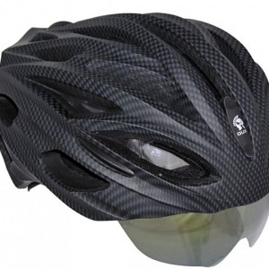Casque vélo avec lunettes