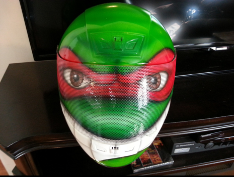Casque de velo tortue ninja