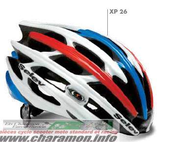 Casque velo bleu et blanc