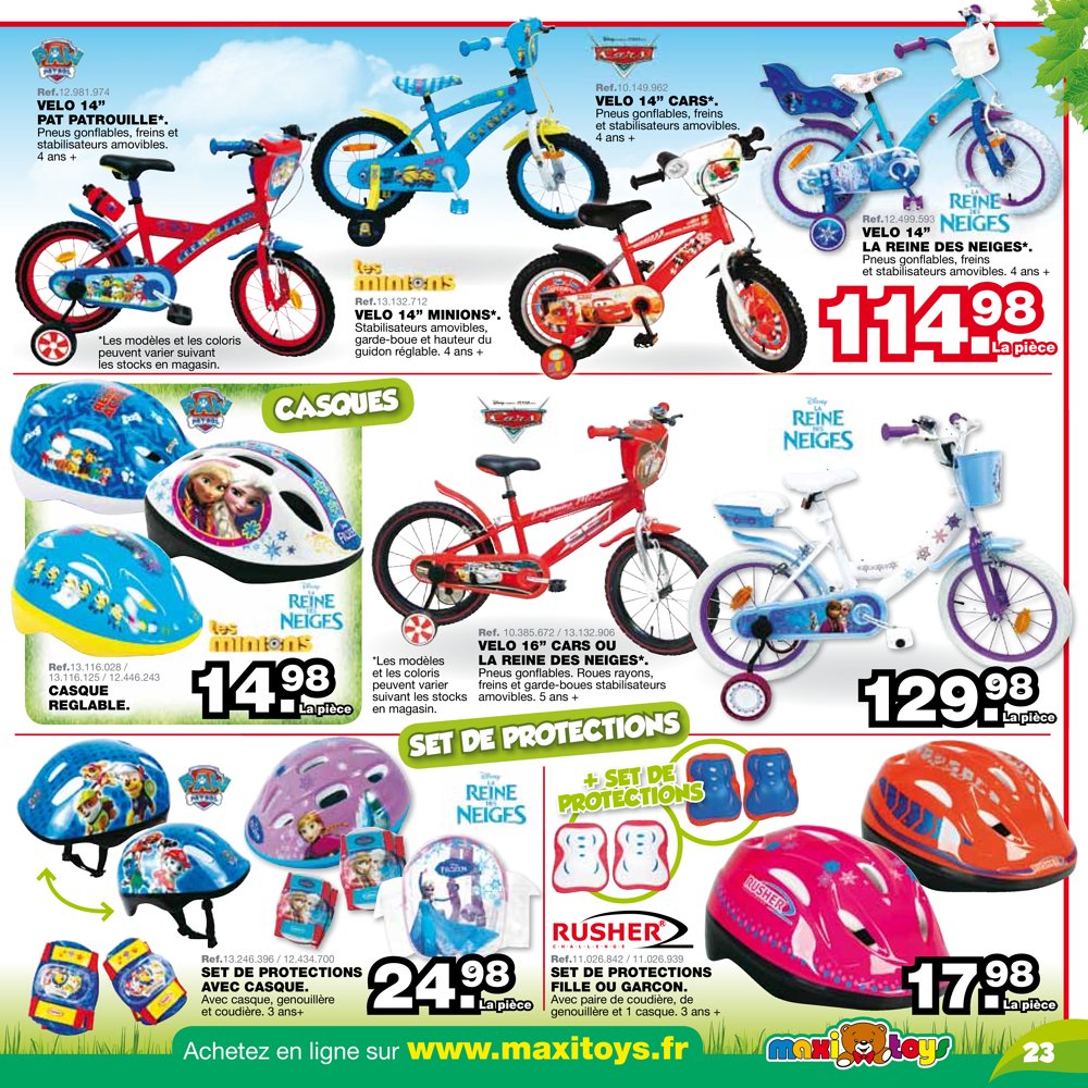 Casque velo maxi toys