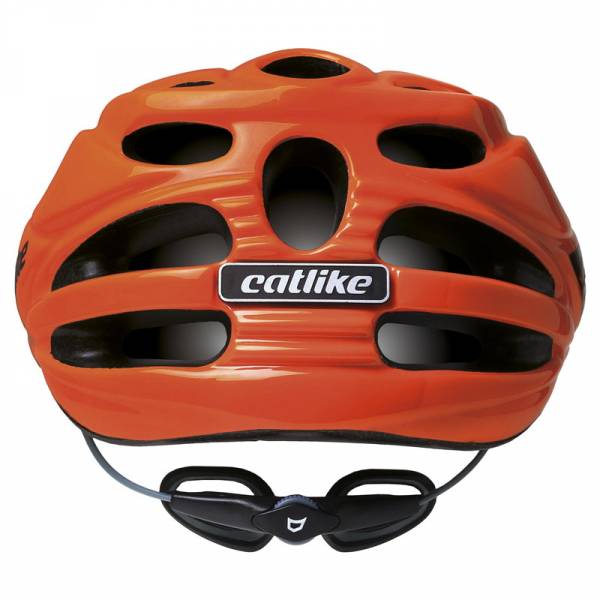 Casque de vélo orange