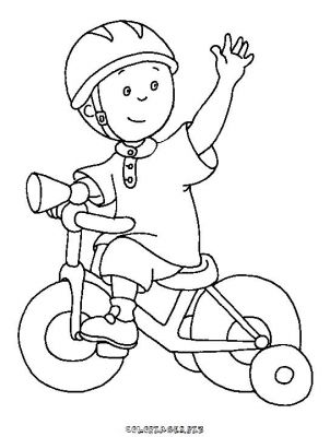 Dessin vélo enfant casque