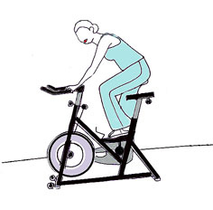 Exercice musculation velo appartement