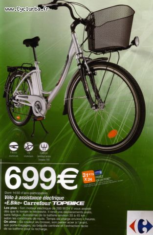 Velo electrique de chez carrefour