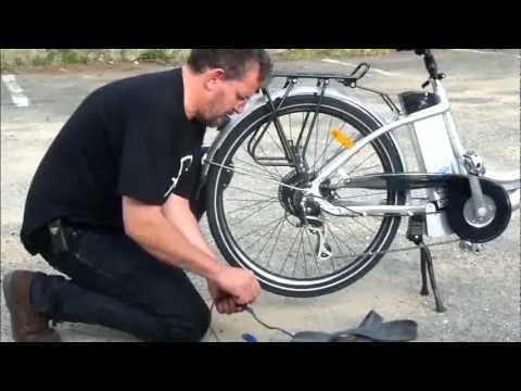 Demontage roue arriere velo electrique gitane