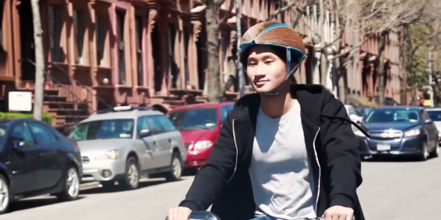 Casque de vélo carton