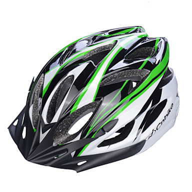Casque velo vert blanc rouge