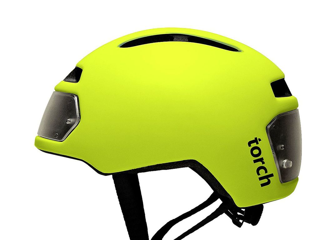 Casque de vélo à led intégrées torch
