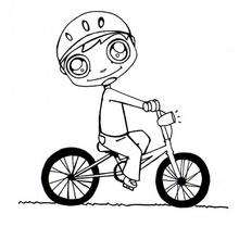 Dessin vélo casque