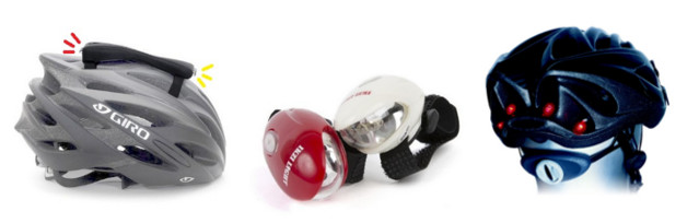 Lumière pour casque vélo