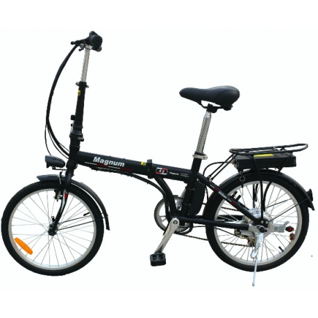 Vélo électrique pliable urban bleu