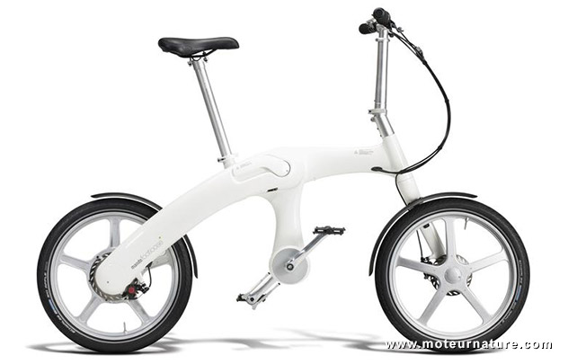 Velo electrique pliant sans chaine