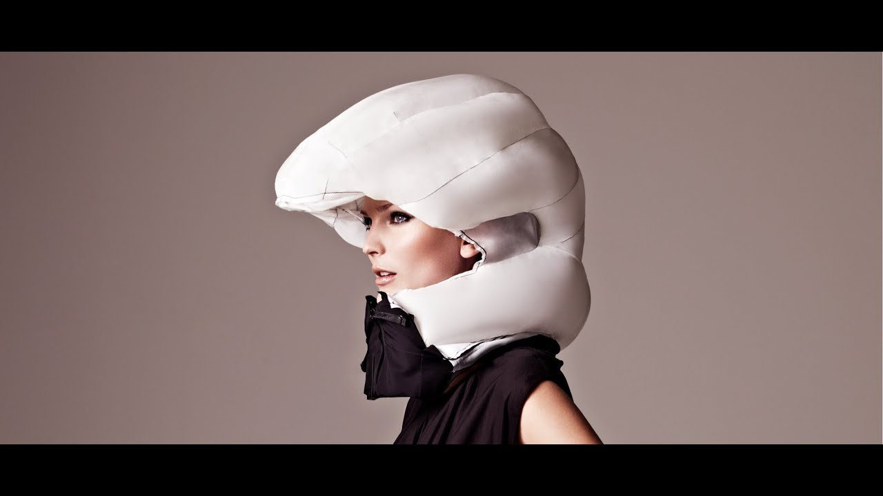 Casque de velo gonflable