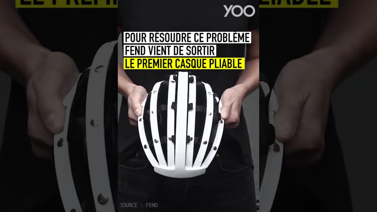Casque velo pliant fend