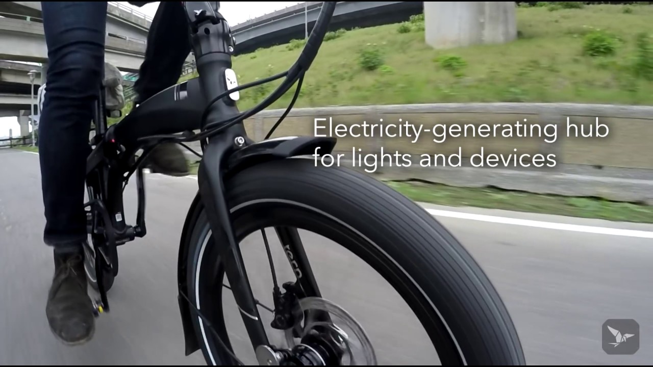Vélo électrique pliant courroie