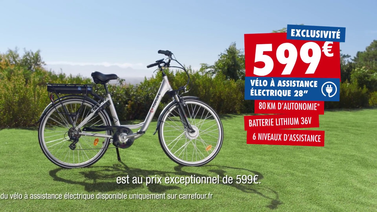 Velo electrique chez carrefour