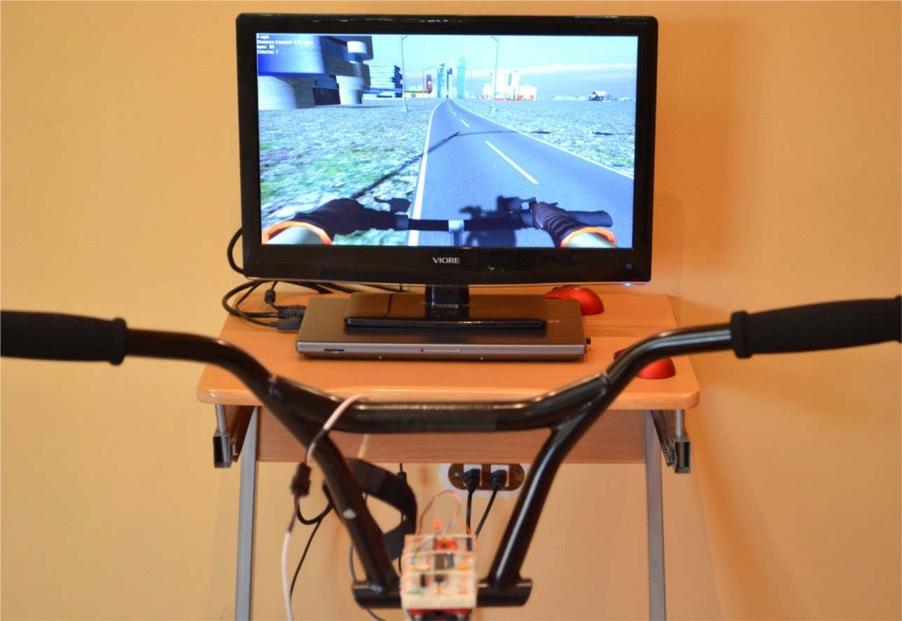 Velo d appartement avec parcours