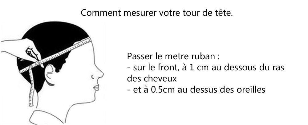 Taille tour de tete casque velo