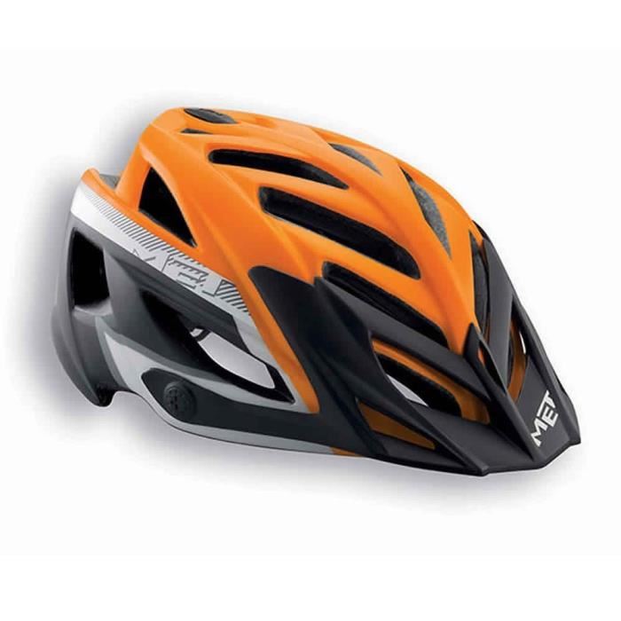 Casque vélo noir et orange
