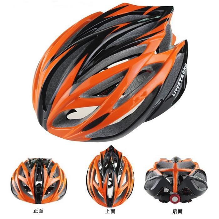 Casque de velo orange